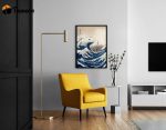 Jaws / The Great Wave Cover Jaws Poster for Home Decor Gift / Minimalist Movie Poster for Home Decor Gift / Vintage Retro Art Print / Custom Poster for Home Decor Gift Wall Art Print