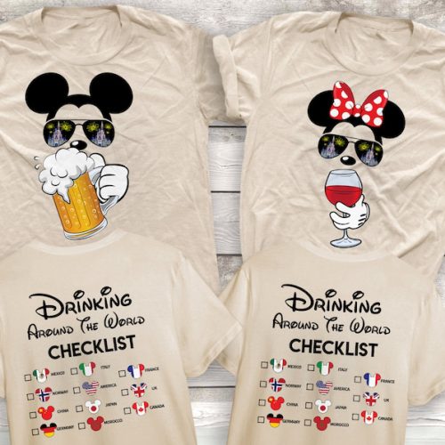 Mickey Beer Minnie Wine Shirt: Fun and Stylish Disney-inspired Apparel for Beer and Wine Enthusiasts