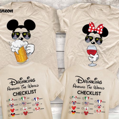 Mickey Beer Minnie Wine Shirt: Fun and Stylish Disney-inspired Apparel for Beer and Wine Enthusiasts