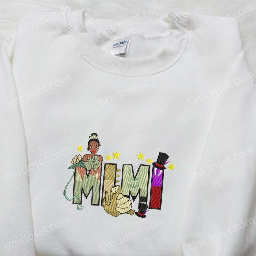 Mimi Tiana & Disney Characters Embroidered Shirt: Perfect Mother s Day Gift Idea