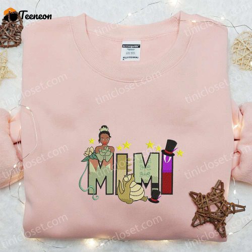 Mimi Tiana & Disney Characters Embroidered Shirt: Perfect Mother s Day Gift Idea