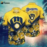 MLB Milwaukee Brewers Hawaiian Shirt Summer Swing For Sport Fan