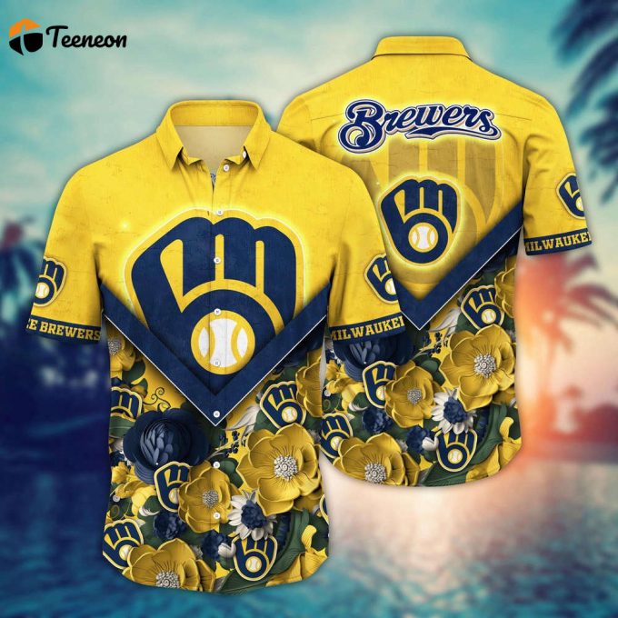 Mlb Milwaukee Brewers Hawaiian Shirt Summer Swing For Sport Fan