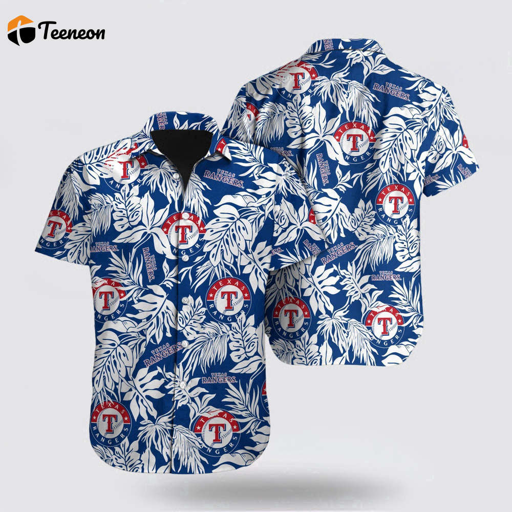 MLB Texas Rangers Hawaiian Shirt Tropical Pattern For Fan MLB MLB Texas Rangers Hawaiian Shirt Tropical Pattern For Fan MLB