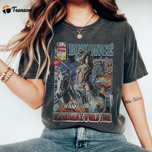 Vintage Beyonce Tour Shirt: Retro 90s Style with Iconic Beyonce Concert Graphics