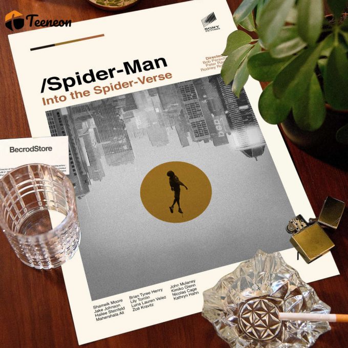 SPIDERMAN – Miles Morales – Retro Movie Poster for Home Decor Gift – Modern Art – Vintage Poster for Home Decor Gift