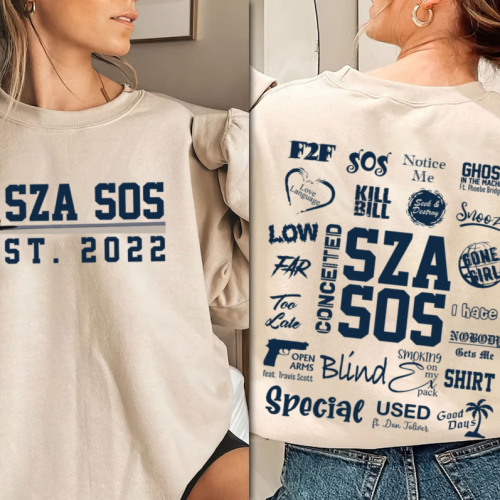 SZA SOS Est 2022 Shirt: Trendy Style for Fashion Enthusiasts Shop Now!