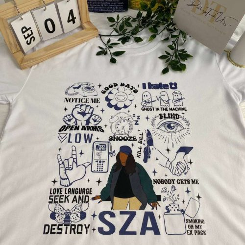 SZA SOS Songs Shirt: Stylish and Trendy Apparel Celebrating the Iconic SZA Music – Shop Now!