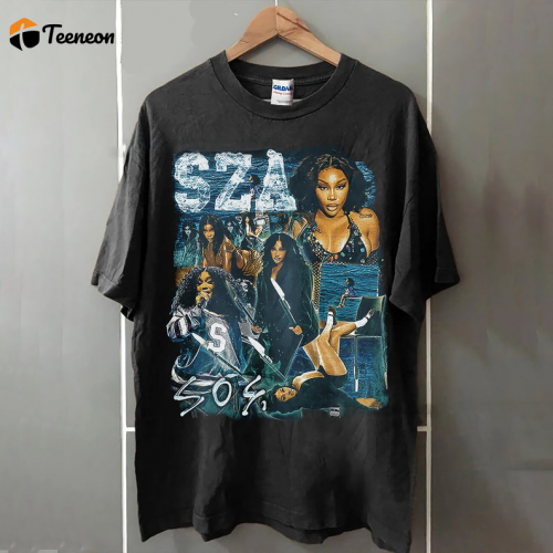 Vintage SZA SOS New Bootleg 90s Shirt: Trendy Retro Style for Music Lovers