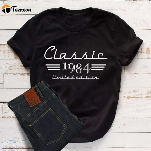 Classic 1984 Car Lover Shirt: 40th Birthday Auto Owner Gift