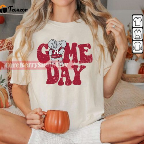 Alabama Game Day Football Shirt & Crewneck Sweatshirt: Roll Tide! Perfect Bama Gift