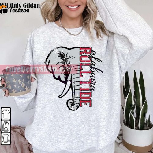 Alabama Roll Tide Football Crewneck Sweatshirt – Game Day Shirt & Bama Gift