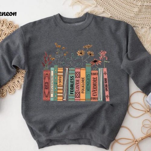 Albums As Books Sweatshirt: Trendy Crewneck for Book & Music Lovers