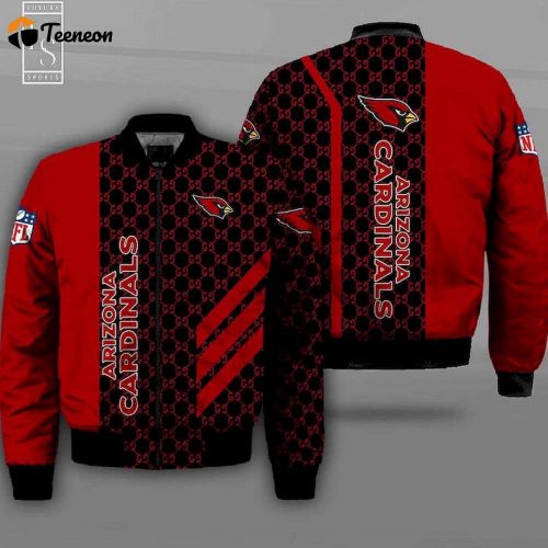 Arizona Cardinals Christmas Bomber Jacket  – Gift for Men Women