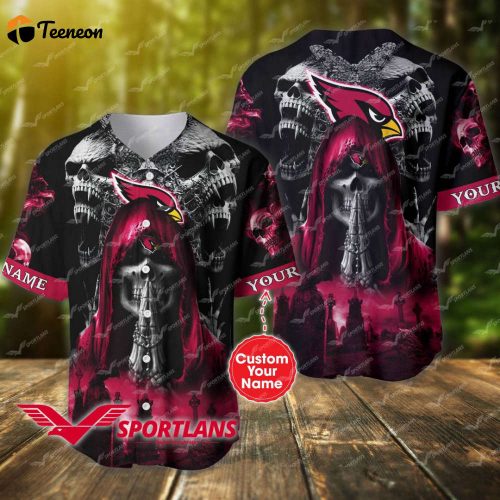 Arizona Cardinals Personalized Baseball Jersey