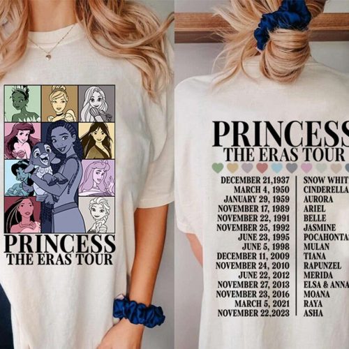 Disneyland Princess Tour Shirt – Asha Princess Eras Tee Perfect Girl Trip & Birthday Gift