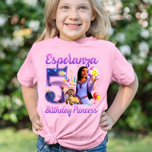 Princess Wish Movie Birthday Girl Family Shirts Disneyland Birthday Squad