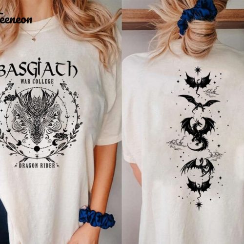 Basgiath War College Apparel: 2-Sided Sweatshirt Fourth Wing Shirt Hoodie