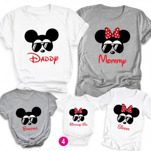 Birthday Boy & Squad Mickey Minnie Family Group Shirts – Celebrate with Disney!