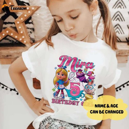 Fun and Custom Alice in Wonderland Birthday Shirts for Kids – Perfect Party Tee