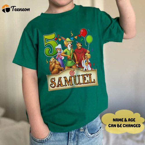 Robin Hood Birthday Shirts for Kids: Engaging Family Tee for Boys & Girls