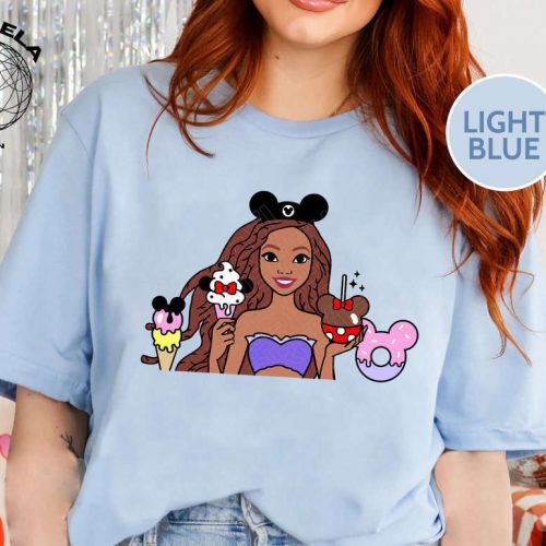 Black Ariel Snacks Shirt: Disney Ariel The Little Mermaid Best Day Ever Princess and Queen Shirt