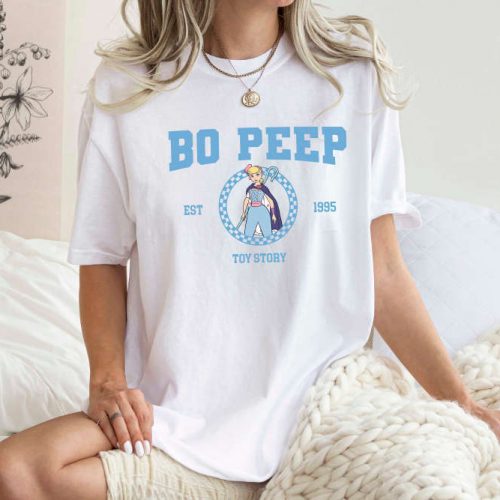 Bo Peep T-Shirt Toy Story Characters Funny Cartoon Shirt Disney Vacation Shirt Comfort Colors Holiday Shirt Andy Shirt