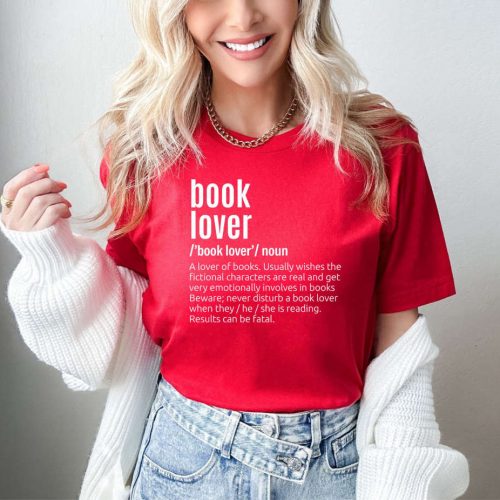 Book Lover T-shirt: Embrace Your Inner Bookworm with our School & Teacher Shirt Reading Inspiration & Library Gift – Perfect Valentine Gift!