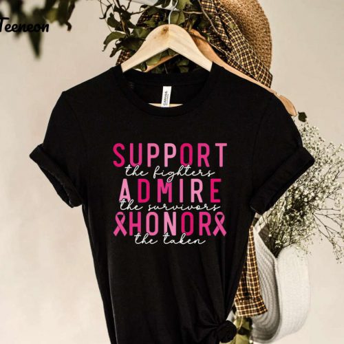 Empowering Breast Cancer Support T-Shirt: Warrior Tee Survivor Shirt Stronger Than Cancer – Unique Cancer Awareness Gifts