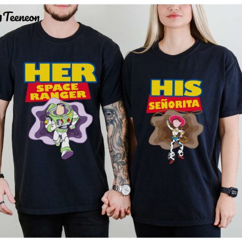 Cute Buzz & Jessie Toy Story Couple Shirts – Disneyland Matching His Senorita Her Space Ranger