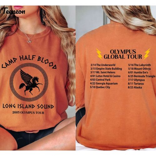 Camp Half Blood Percy Jackson Sweatshirt Olympians Shirt – Engaging & Tour-Inspired