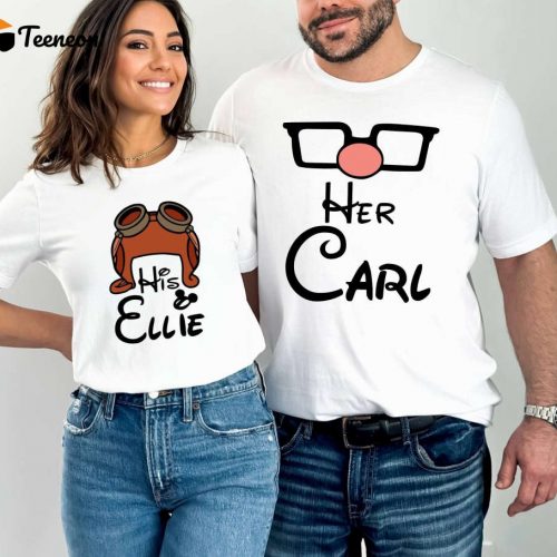 Disney Carl and Ellie Shirts: Valentine Sweatshirt Mr and Mrs Honeymoon Cute Couple Shirt – Perfect Valentines Day Gift!