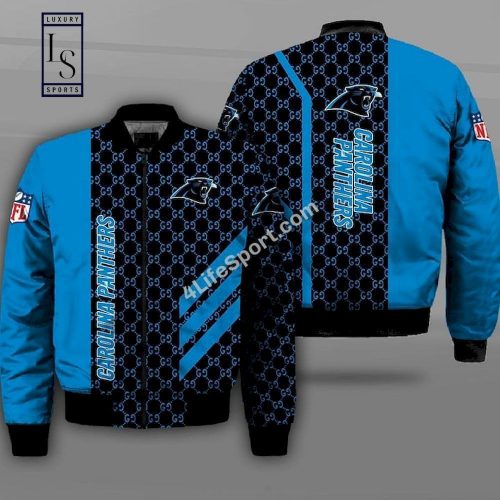 Carolina Panthers Bomber Jacket  – Gift for Men Women