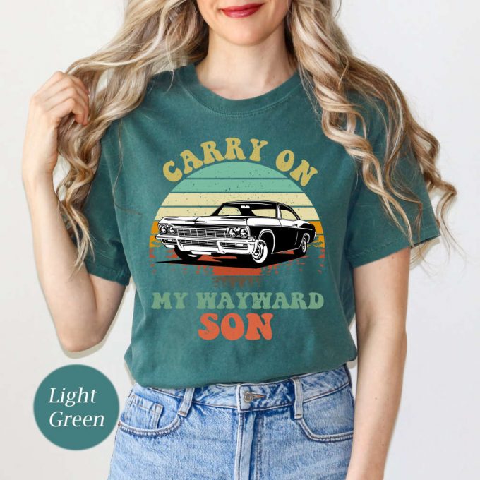 Vintage Comfort Colors T-Shirt: Carry On My Wayward Son Abbey Road Supernatural & Winchester Shirt – Funnty Gift 2023