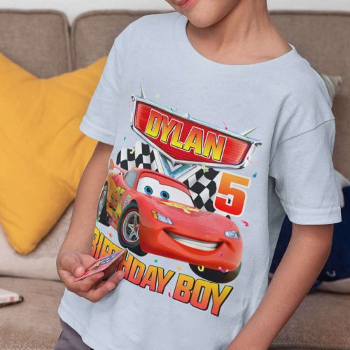 Cars Family Birthday Shirt – Lightning Mcqueen Birthday Boy Costume for Family Birthday Squad