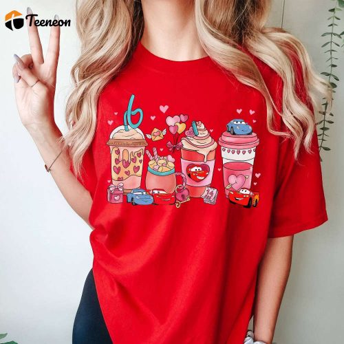 Cars Lightning McQueen & Sally Valentine Shirt – Disneyland Movie Themed Couples Matching Tee