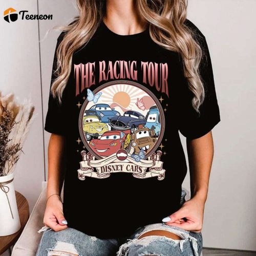 Cars Eras Tour Shirt Retro Lightning McQueen Sweatshirt Pixar Cars Fan Movie Lovers Sweater