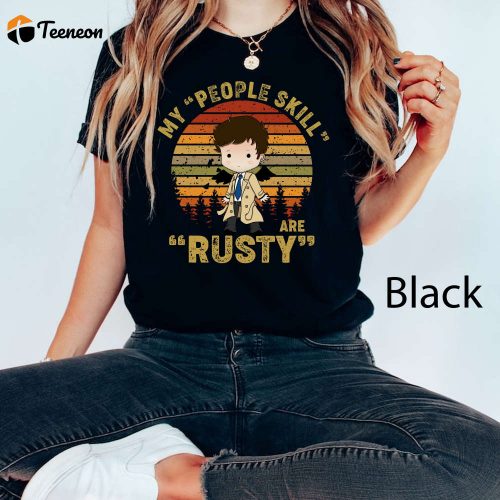 Chibi Castiel Supernatural T-Shirt Rusty People Skills Winchester Brothers Shirt 2023