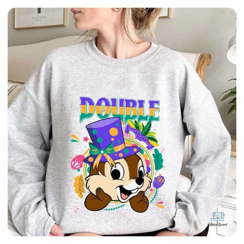 Chip and Dale Mardi Gras 2024 Shirt – Disneyland Fat Tuesday Saints New Orleans