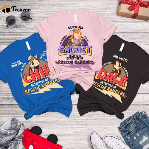 Chip and Dale Rescue Rangers Team Shirt – Double Trouble Disneyland Family Shirt