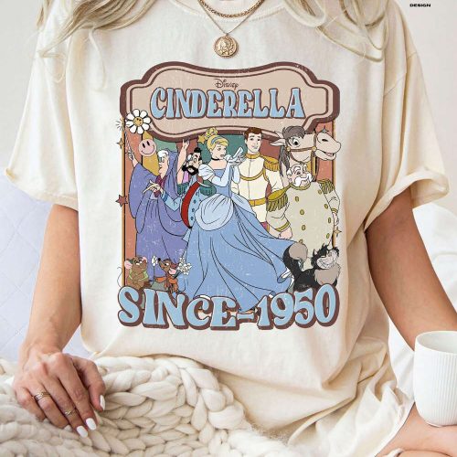 Cinderella Since 1950 Comfort Colors® Shirt: Disneyworld & Disneyland Aesthetic Shirt – Perfect Gift for Disney Vacation