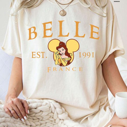 Beauty and the Beast Belle Est 1991 Shirt – Disney Princess Comfort Colors® Shirt