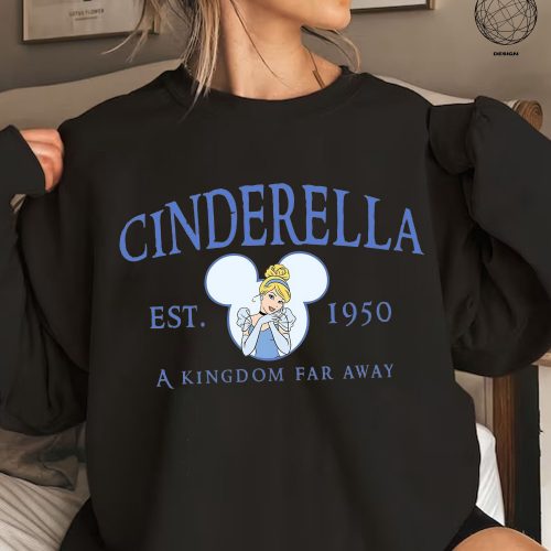 Shop the Comfort Colors® Disney Cinderella Est 1950 Shirt and Unleash Your Inner Disney Princess! Cinderella Shirt for True Disney Fans