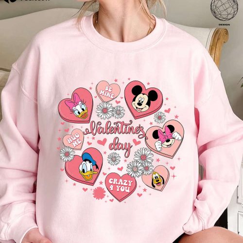 Disneyland Valentines Day Shirt Comfort Colors® Mickey And Friends Tshirt Disney Trip Valentine Gift Disney Valentine Shirt