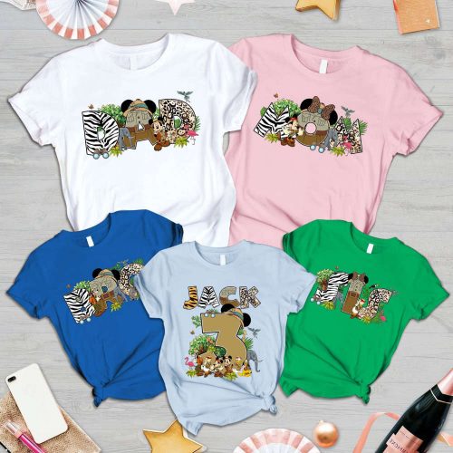 Animal Kingdom Birthday Shirts: Custom Squad Girl Boy & Safari Family Shirts