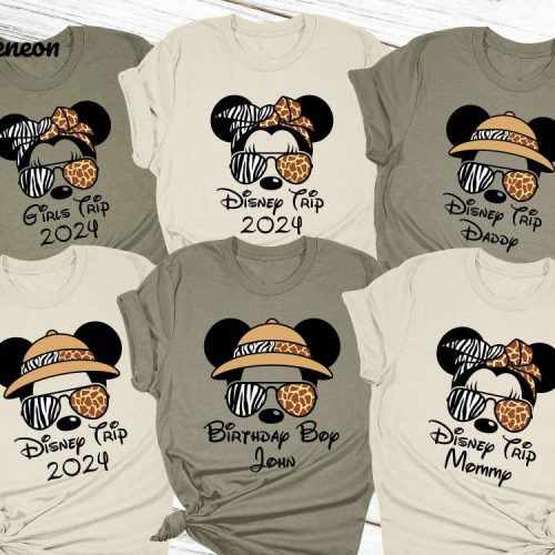 Disney Animal Kingdom Safari Shirt 2024: Custom Matching Family Crew Birthday Shirts – Disneyworld Family Shirts