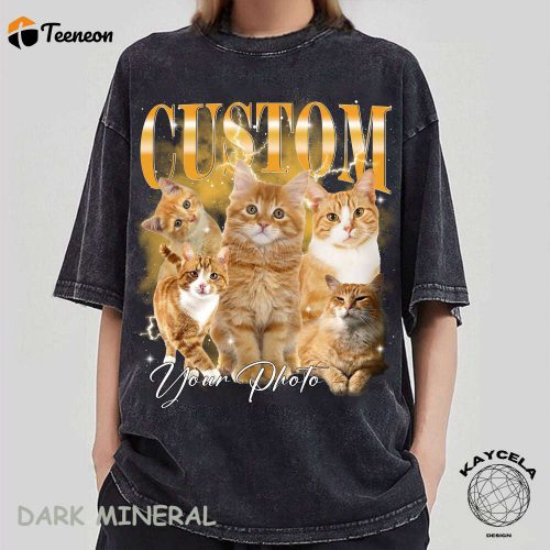 Design Your Own Custom Bootleg Rap Pet Shirt – Vintage 90s Tshirt with Custom Pet Photo – Create Unique Graphics & Ideas Here!