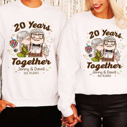 Custom Carl and Ellie Anniversary Shirt – Personalized Couple Shirt Perfect Husband and Wife Wedding Valentine Anniversary Gift