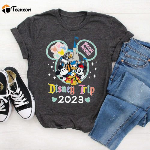 Disney Trip 2023 Shirt: Custom Mickey Minnie Tee Vintage Disneyland & Disneyworld Vacation