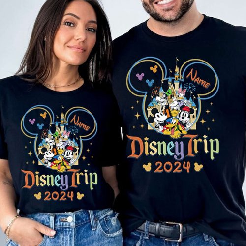 Custom Disneyland 2024 Family Trip Shirt Personalized Vacation Outfit